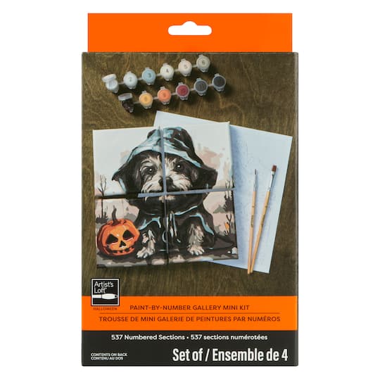 Halloween Dog Paint-by-Number Gallery Mini Kit by Artist's Loft®